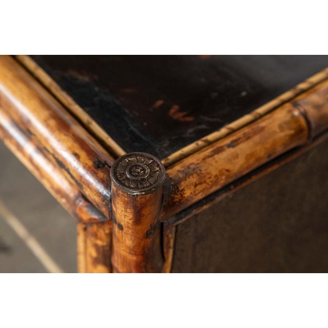 English Lacquered Glazed Bamboo Cabinet, 1880s For Sale - Image 13 of 15