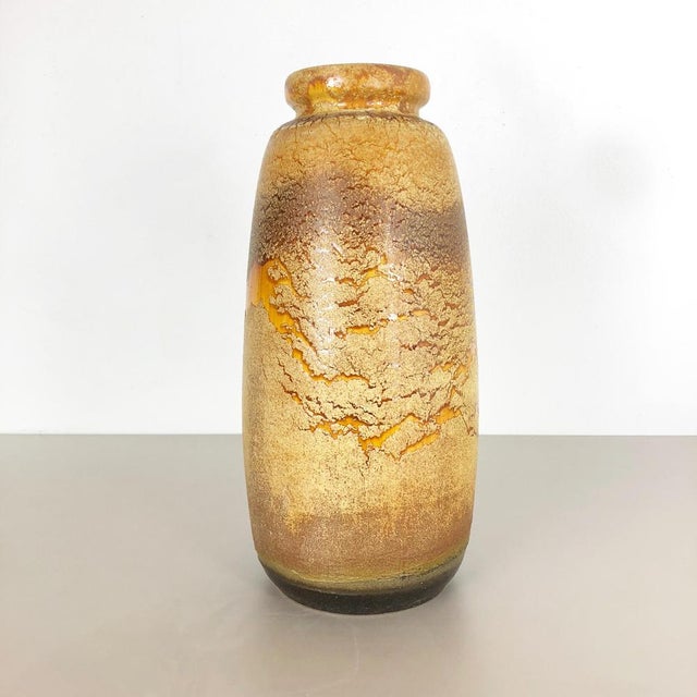 Article: Fat lava art vase XXXL version. Model: 284-47. Producer: Scheurich, Germany. Decade: 1970s. This original vintage...