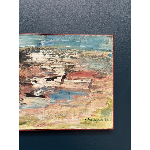 1970s Yngve Werngren, Komposition, 1974, Oil Painting on Canvas, Framed For Sale - Image 5 of 16