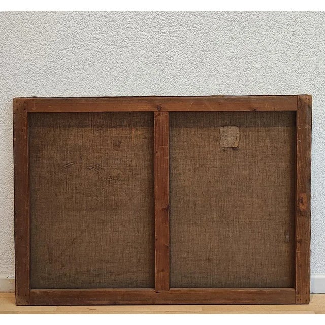 Arthur Amez-Droz, Paysage lacustre automnal, 1912, Oil on Canvas For Sale - Image 8 of 9