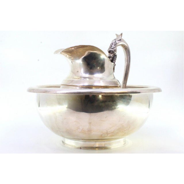 Lavender and Silver Gum with Friezes, Embossed Handle Mask and Embossed Acanthus Leaves For Sale - Image 6 of 8