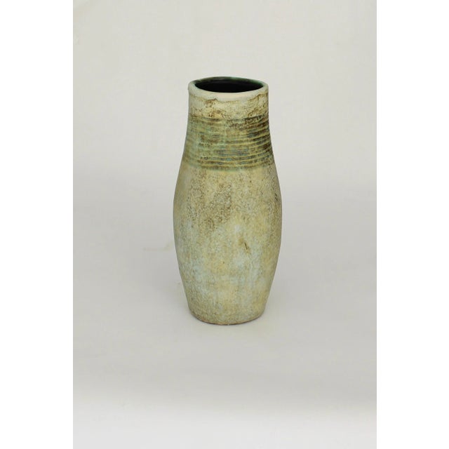 Mid-Century Modern 1950s Les 2 Potiers Michelle and Jacques Serre French Ceramic Vase Signed 2 Potiers For Sale - Image 3 of 8
