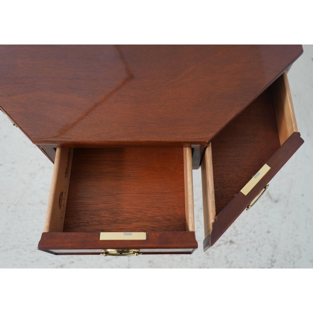 Kindel Furniture Kindel Winterthur Collection Mahogany Revolving Drum Table For Sale - Image 4 of 12