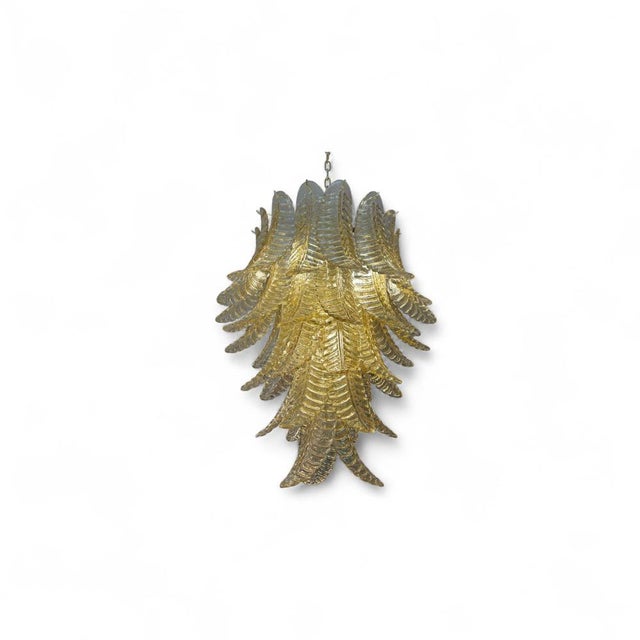 Golden Fern Lamp in Murano Glass, 1960s For Sale - Image 3 of 6