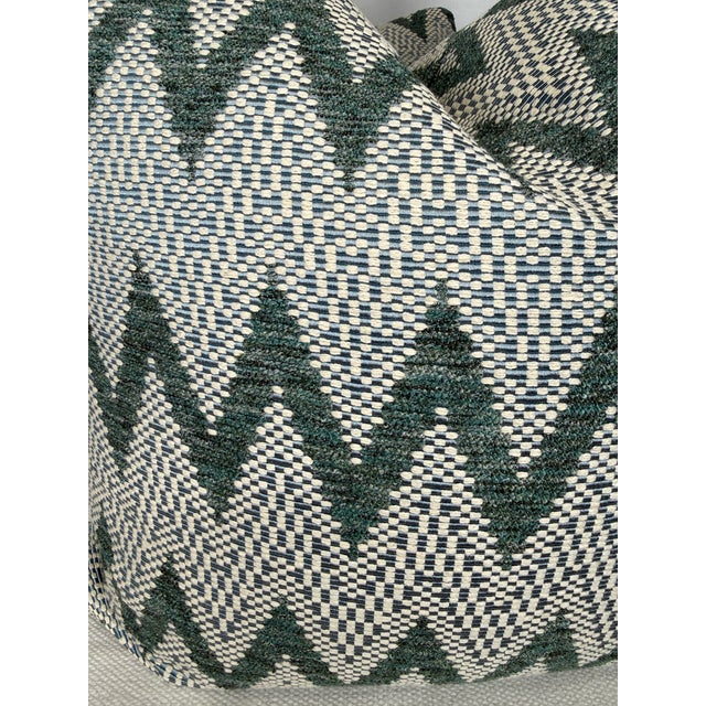 Transitional Harlequin "Akari" in Pine 22" Pillows-a Pair For Sale - Image 3 of 3