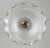Vintage Clear Holophane Style Glass Brass Pole Pendant Light For Sale - Image 4 of 5