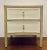 Modern Lillian August Ivory Fluted Cerused Oak Nightstands Pair For Sale - Image 3 of 7