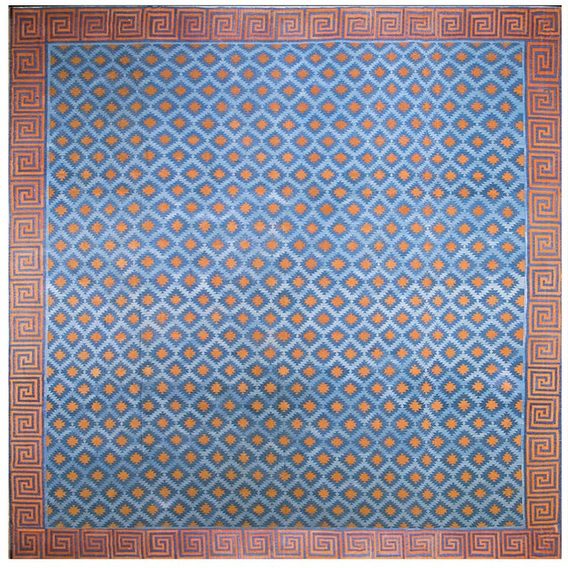 Early 20th Century Indian Cotton Dhurrie Carpet. Our collection of antique and vintage Dhurries, including desirable...