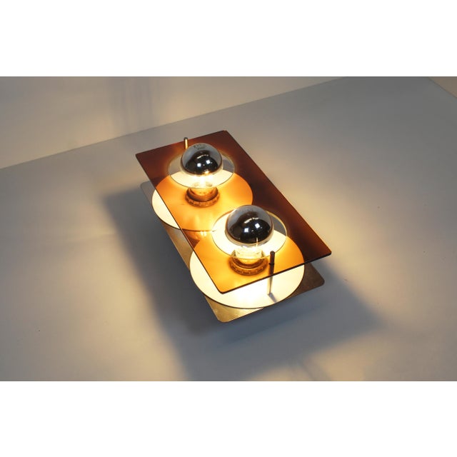 Metal Model Disco Acrylic Wall Lamps by Jocelyne Trocmé for Galerie Oxar, 1970s, Set of 2 For Sale - Image 7 of 8