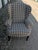 Sylvia Wingback Chair With Ottoman/Stool. Model Is a Traditional Queen Anne Style Chair With Cabriole Legs and Rolled Arms. For Sale - Image 11 of 14
