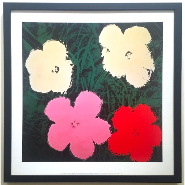 Andy Warhol Foundation Lithograph Print Framed Pop Art