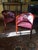 Maroon Art Nouveau Armchairs from Fischel, 1890s, Set of 2 For Sale - Image 8 of 10