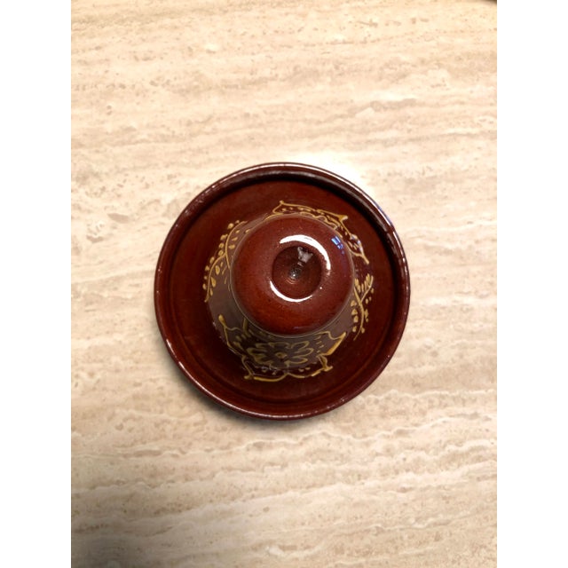 Small Moroccan Glazed Tagine For Sale - Image 6 of 8