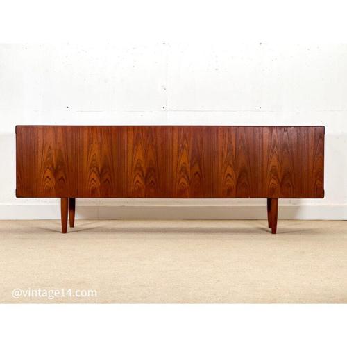 A striking and substantial sideboard, designed by henry walter klein for bramin in the 1960s . Masterfully handcrafted in...