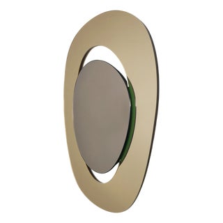 Handcrafted Soul Me Concept Mirror in Gold and Bronze by Pon Design For Sale