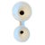 Mid-Century Modern Vintage Mid-Century Modern White Ceramic Double Bud Vase For Sale - Image 3 of 4