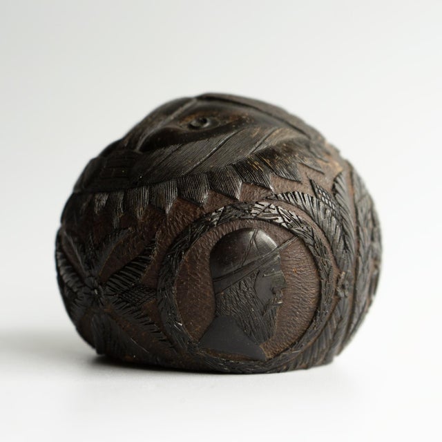 Antique Sailors Bugbear, Naive Folk Art Carved Coconut, Late 18th/Early 19th Century For Sale - Image 10 of 17