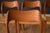 J.L. Møllers Møbelfabrik Set of Six Danish Modern Teak and Paper Cord Niels O. Moller Dining Chairs 71 For Sale - Image 4 of 18
