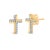 Imbued with divine inspiration and meticulous craftsmanship, these cross stud earrings transform a classic symbol of faith...