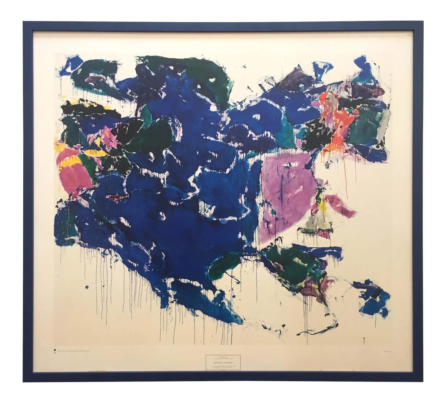 ビンテージア-トクラフトSAM FRANCIS展示会ポスター(‘72フレ-ム付き ビンテージア-トクラフトSAM FRANCIS展示会ポスター('72フレ-ム付き