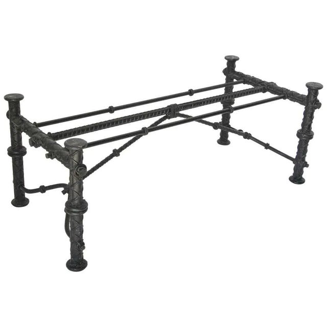 Ilana Goor Style Iron Brutalist Table Base For Sale - Image 13 of 13