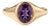 Natural Amethyst Signet Ring | February Birthstone Ring | Dainty Unisex Signet Ring Us 7 For Sale