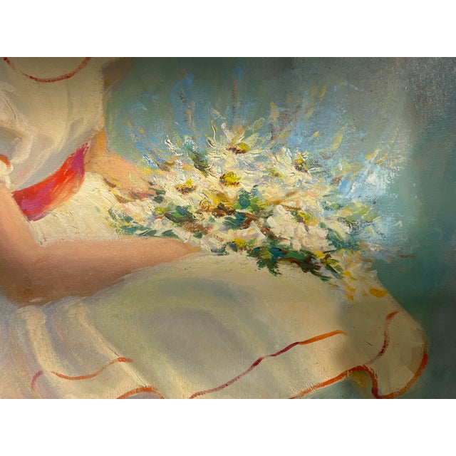 Vintage Original Oil Painting on Canvas - Signed Florida Artist K. Evans - 1970s For Sale - Image 12 of 12