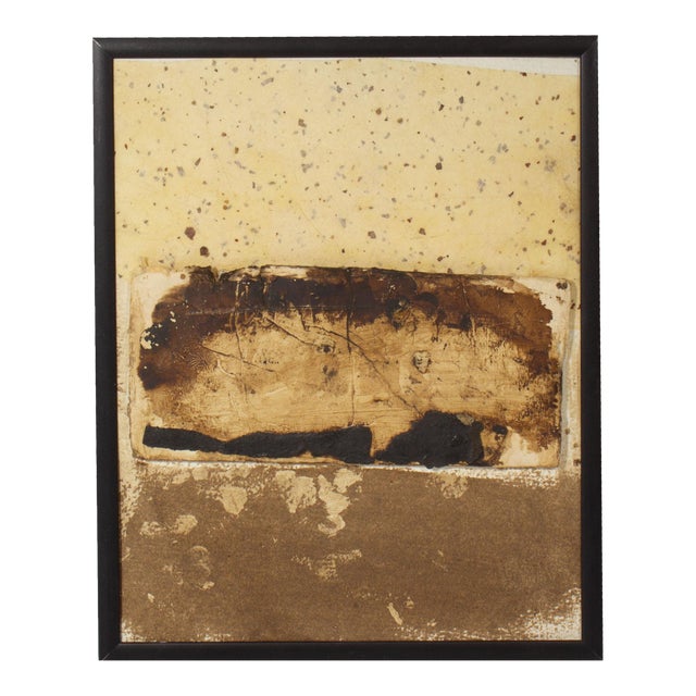 2005 Signed “Asuka 7” Mixed Media Collage by Artist Juliet Holland For Sale