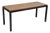Vintage Mid Century Modern Steel Metal & Faux Rosewood Laminate Coffee Table For Sale