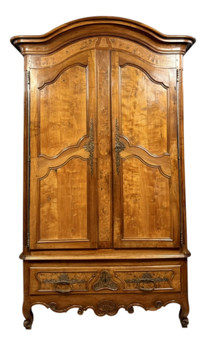 Provençal Louis XV Wardrobe in Walnut and Marquetry, 1750s