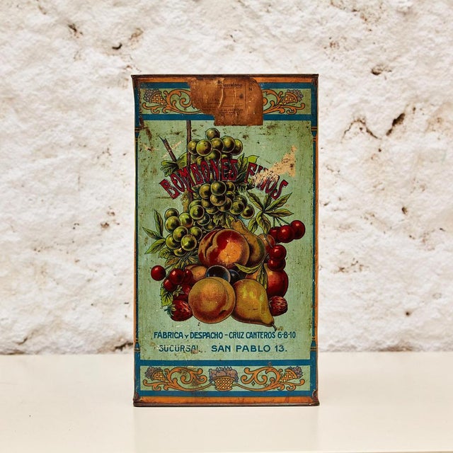 Metal Candy Box from Mauri, Barcelona, Spain, 1920s For Sale - Image 6 of 17