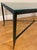 Elegant Wrought Iron Coffee Table With Glass Top and Gilt Accent For Sale - Image 10 of 12