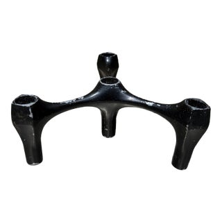 Vintage Candle Holder Cast Alluminum Mid Century Modern Laurids Longborg Era For Sale