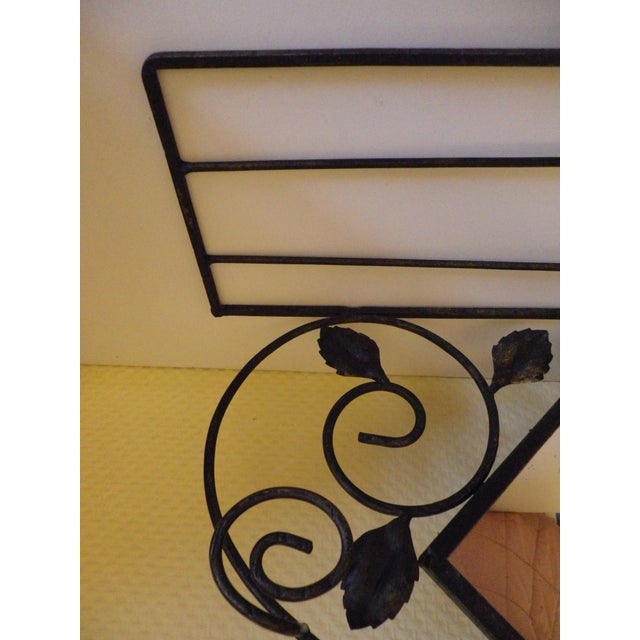 Wall-Mounted Coat Rack with Three Hooks and Central Mirror, 1960s For Sale - Image 4 of 11