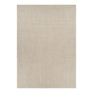 Rug & Kilim’s Oversized Modern Textural Solid Rug in Beige Tones and Striae For Sale