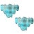 Blue Turquoise Disc Murano Ceiling Lamp from Vistosi, 1970s For Sale - Image 12 of 12