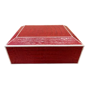 Red Crocodile Humidor Box