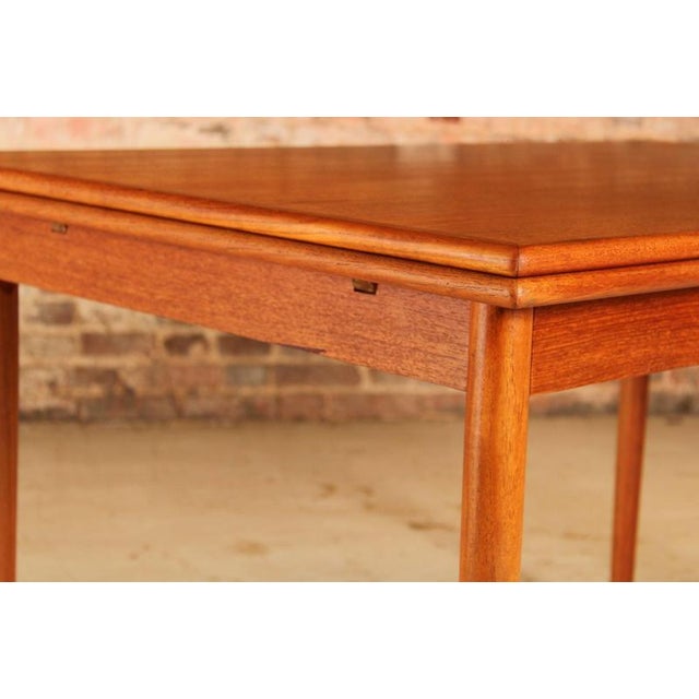 Mid-Century Danish Extending Dining Table in Teak, 1970s For Sale - Image 6 of 12