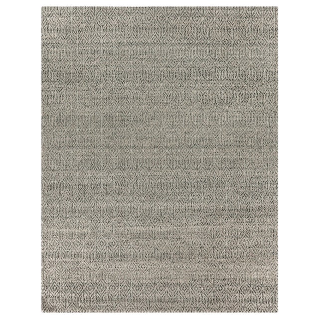 Sanz Flatweave Wool Silver Rug - 6'x9' For Sale - Image 11 of 11
