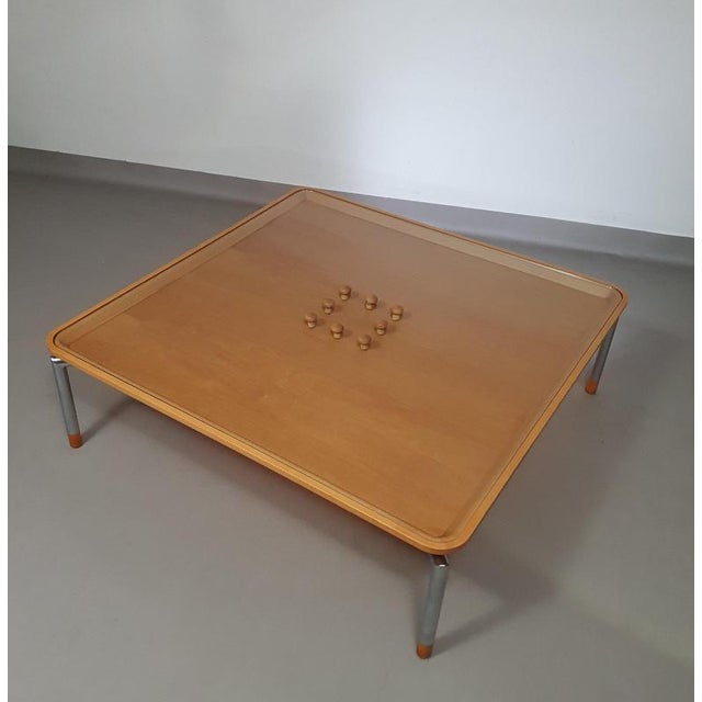 Coffee Table with Cork and Glass Top For Sale - Image 17 of 18