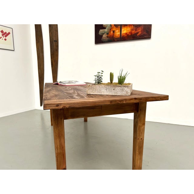 Large Pine Table, 1970s For Sale - Image 13 of 18