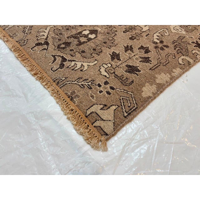 1980s Soumak Kilim , 8'1" X 9'1" For Sale - Image 4 of 4