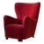 Danish Cabinetmaker Wingback Chair in Mohair For Sale
