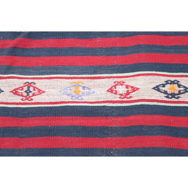1980s Handmade Turkish Oushak Kilim For Sale - Image 4 of 10