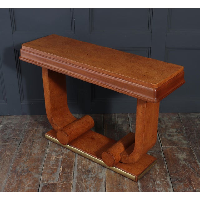 Art Deco French Amboyna Console Table, 1925 For Sale - Image 12 of 18