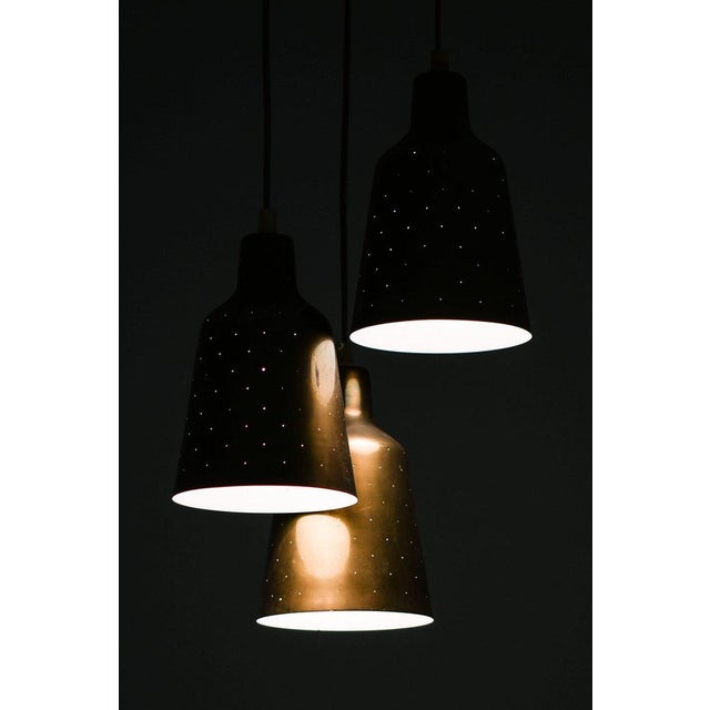 Hans Bergström Ceiling Lamp in Brass attributed to Hans Bergström, 1940s For Sale - Image 4 of 9