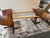 Zebra Wood Extension Dining Table, 48 Inches For Sale - Image 4 of 12