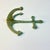 Metal 1970s Vintage Nautical Coastal Arts & Crafts Cast Iron Anchor Wall Hook For Sale - Image 7 of 11
