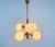 Metal Kaiser Midcentury Red 6-Arm Space Age Chandelier, 1960s, Germany For Sale - Image 7 of 9