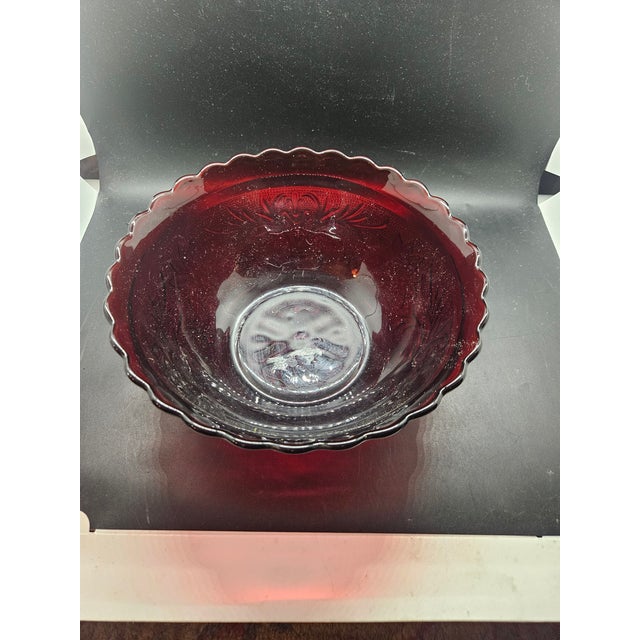 Vintage Sandwich Ruby by Anchor Hocking